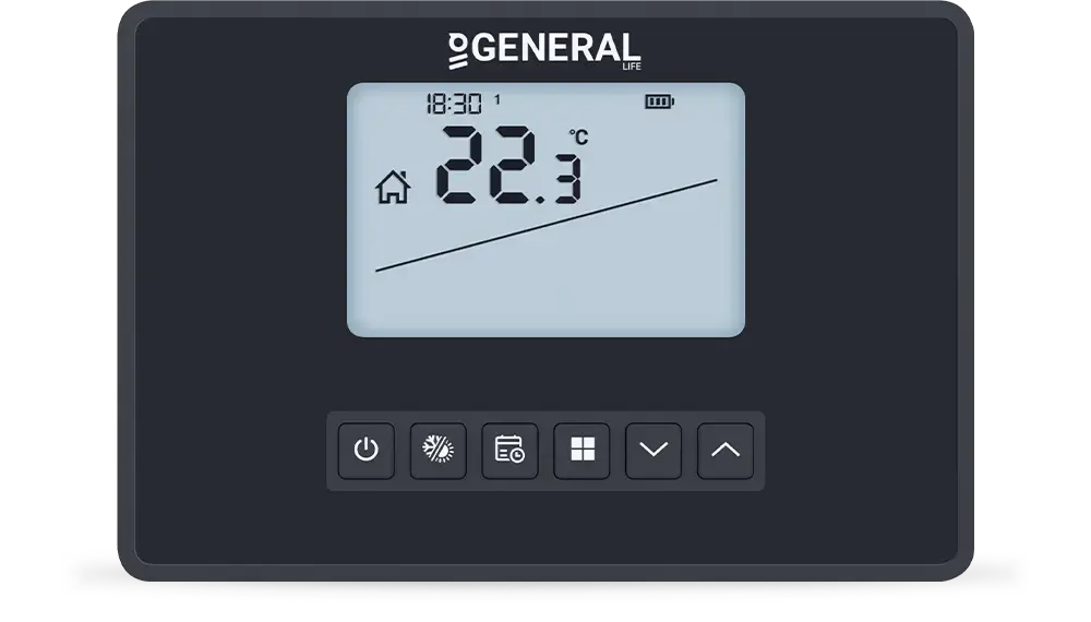 GAIA HT300S Smart Siyah Kablosuz Termostat