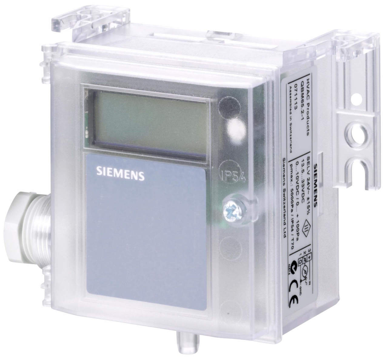 Siemens Hava Kanalı Diferansiyel Basınç Sensörü QBM3120-5D