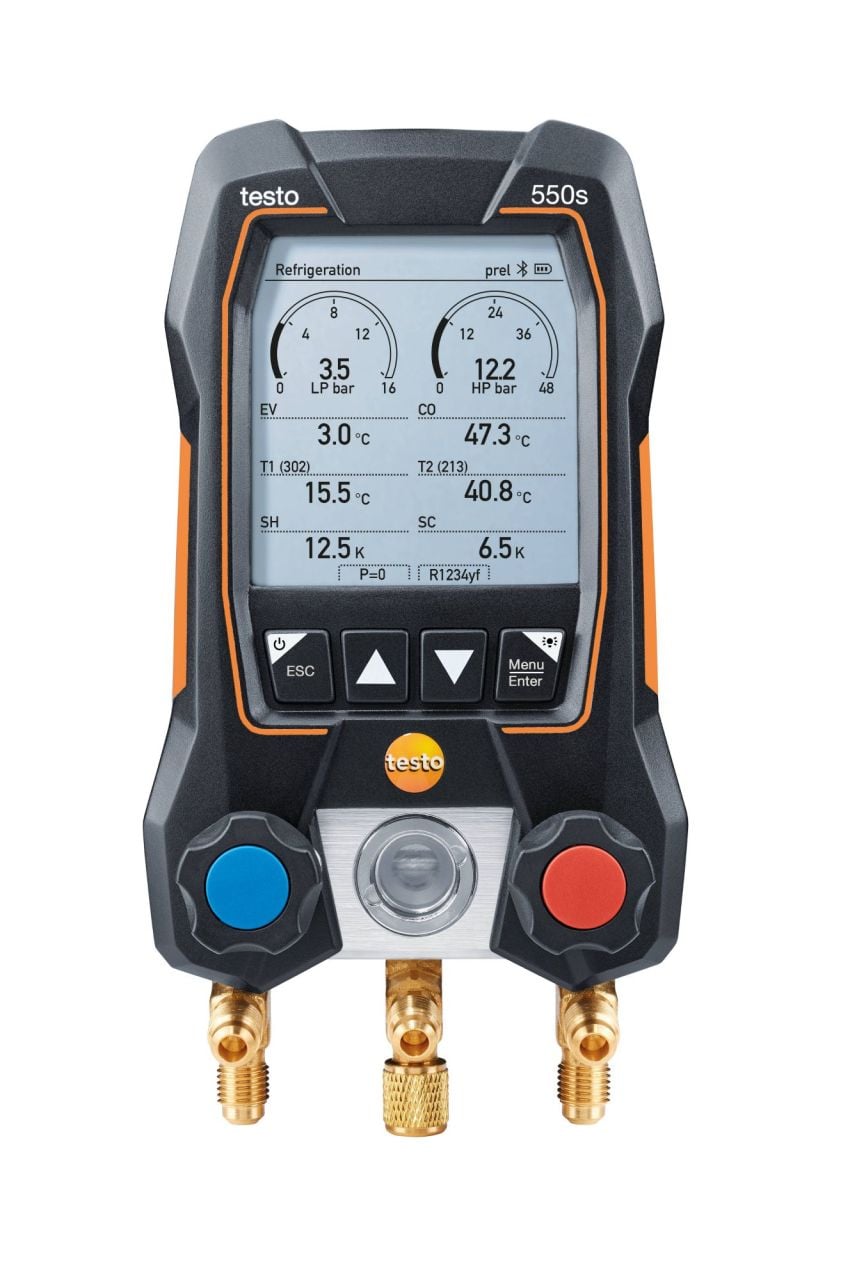 Testo 550S Akıllı Dijital Manifold 0564 5502