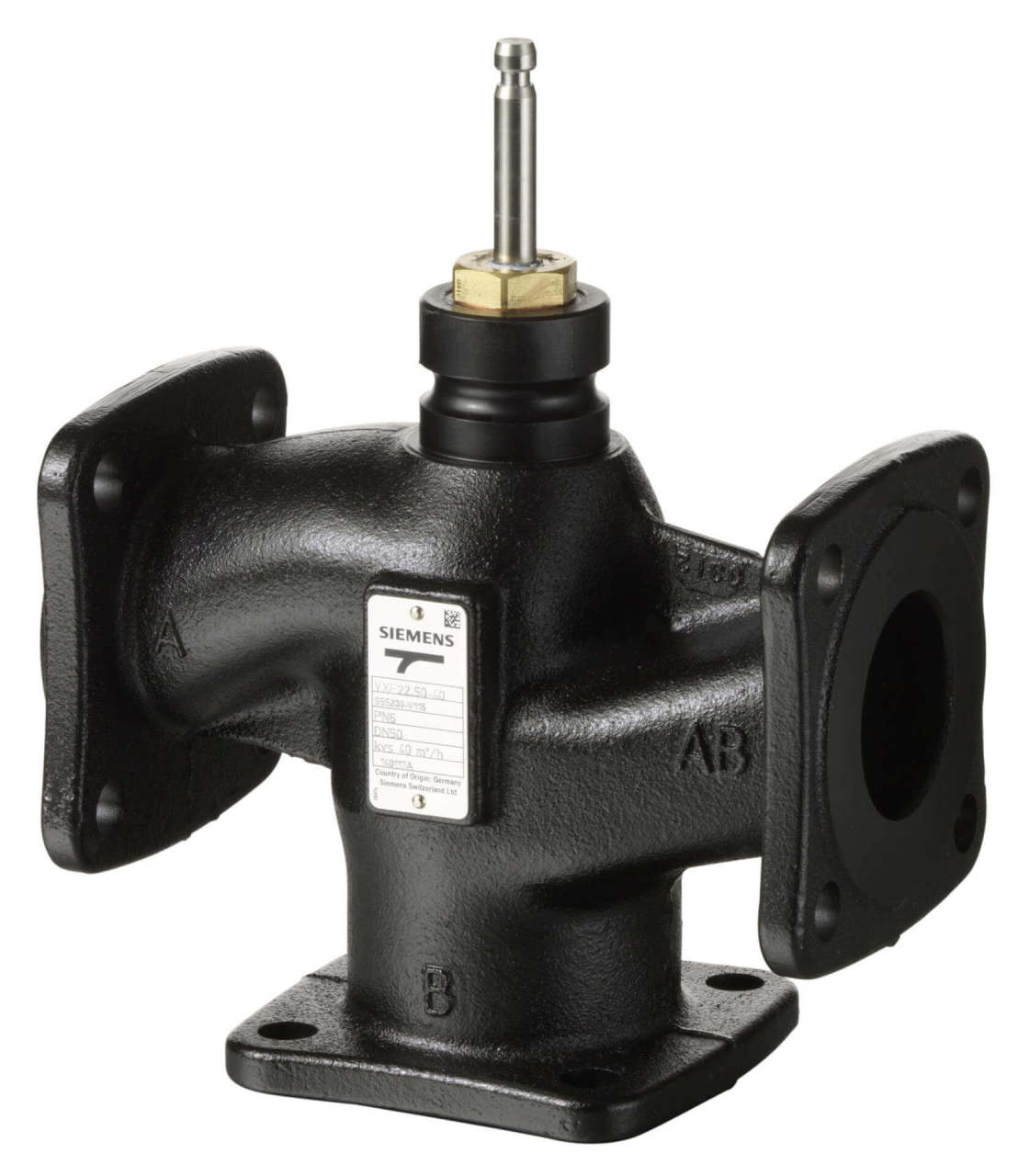 Siemens 3 Yollu Vana Flanşlı VXF22.25-2.5