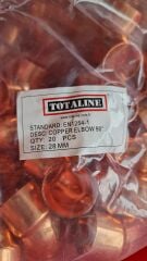 Totaline 28 MM Bakır Dirsek 90' - 20 Adet